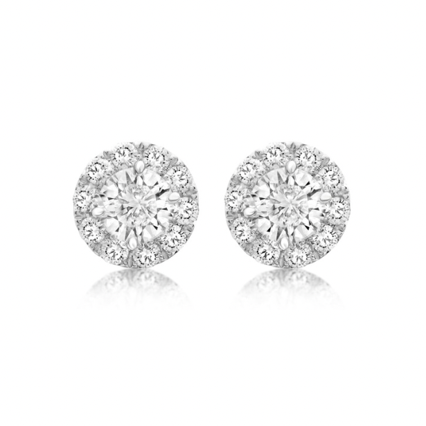 Diamond Halo Studs