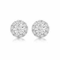 Diamond Halo Studs