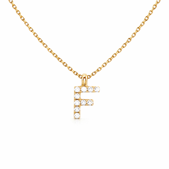 Diamond Initial Pendant