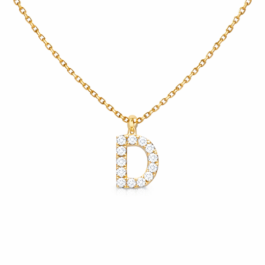 Diamond Initial Pendant