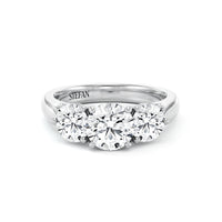 Snow Round Cut Engagement Ring