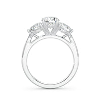 Snow Round Cut Engagement Ring