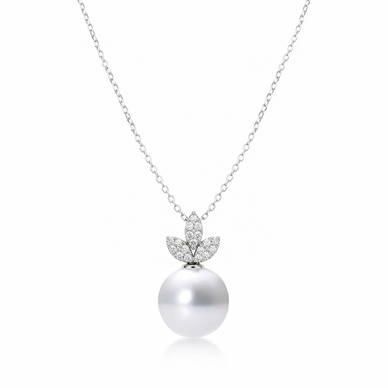 Diamond & South Sea Pearl Pendant