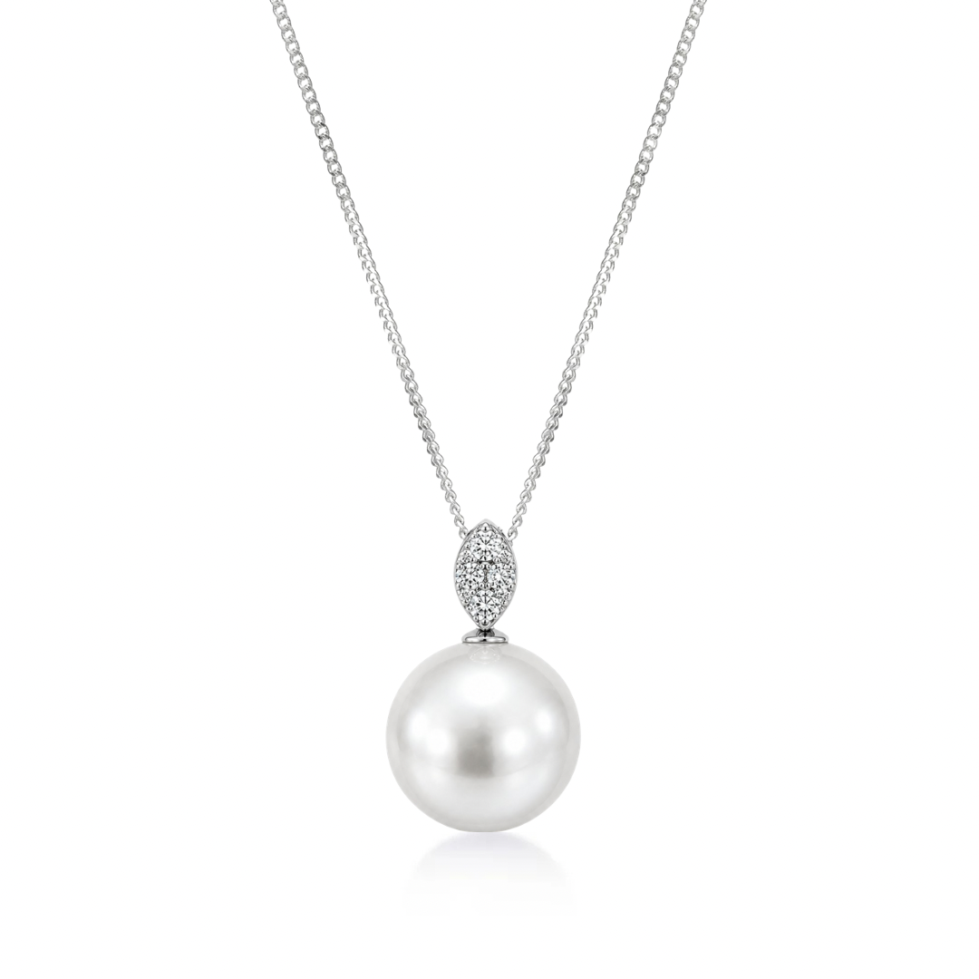 Diamond & South Sea Pearl Pendant