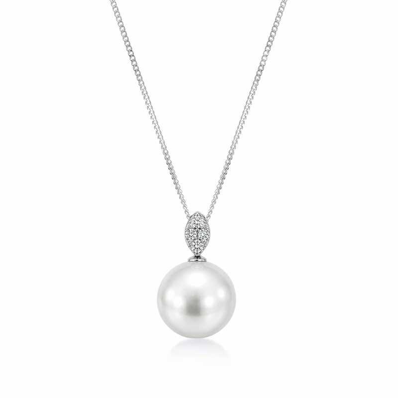 Diamond & South Sea Pearl Pendant