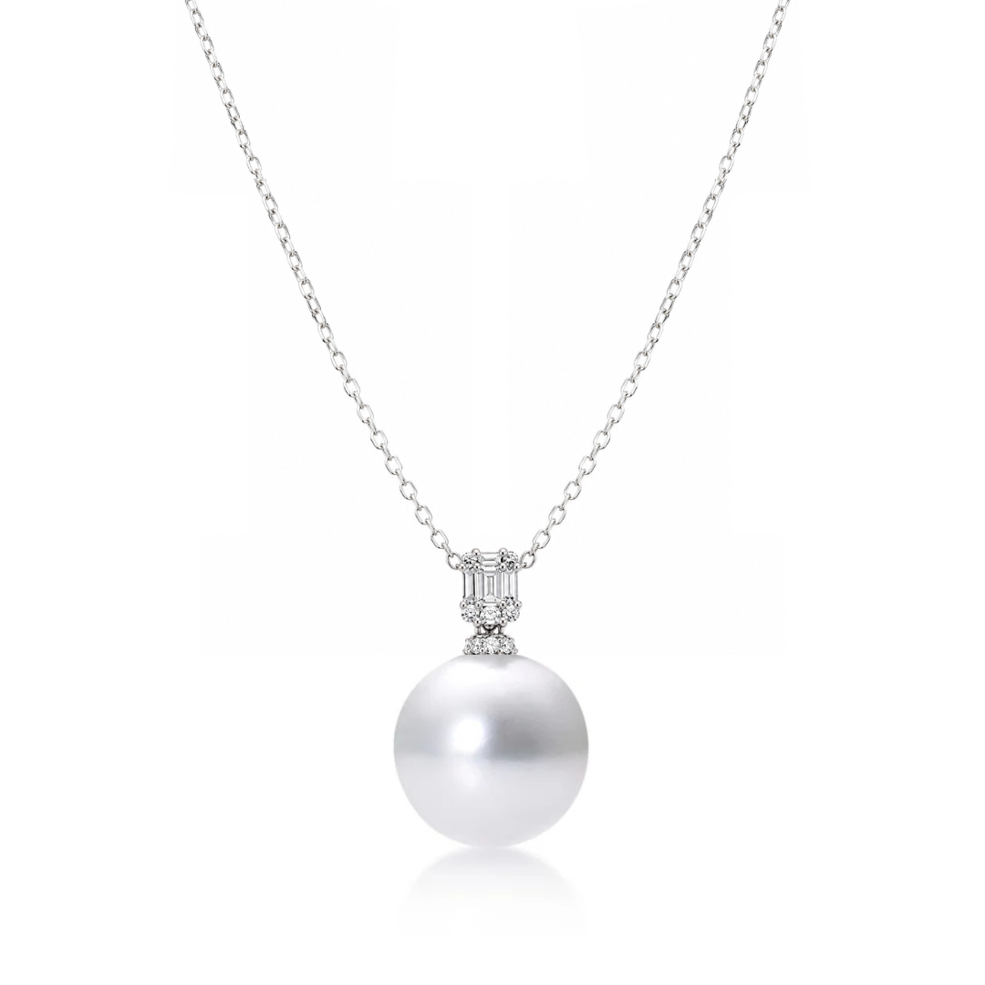 Diamond & South Sea Pearl Pendant