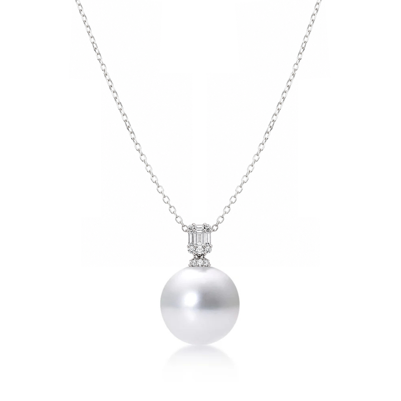 Diamond & South Sea Pearl Pendant