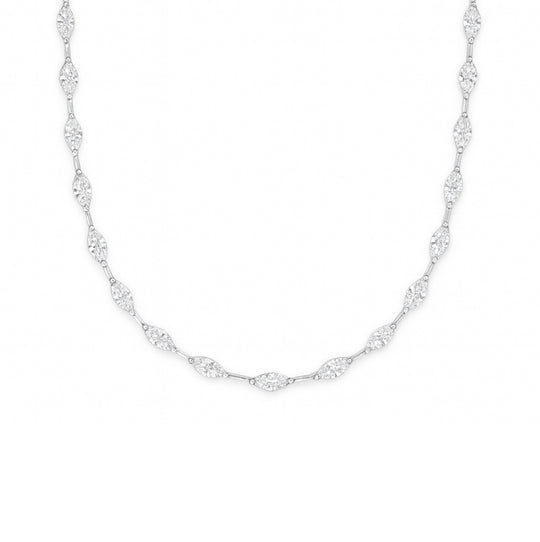 Marquise Diamond Tennis Necklace