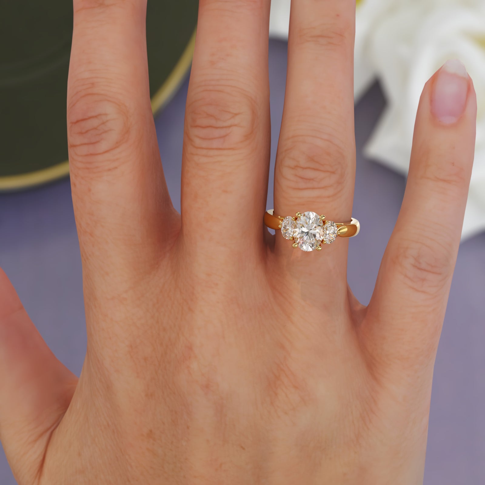 Charlize Oval Cut Engagement Ring