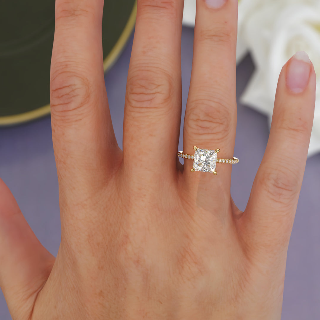 Paige Princess Cut Engagement Ring