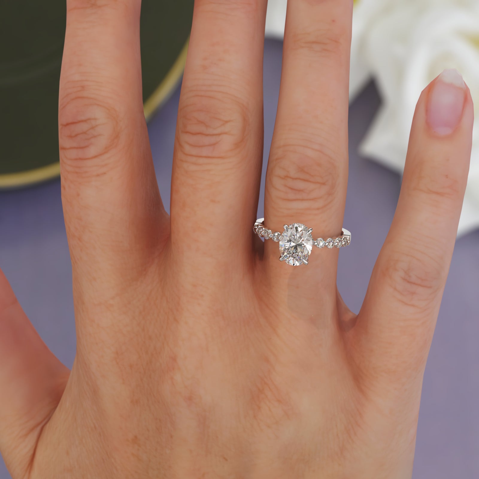 Rita Oval Cut Engagement Ring