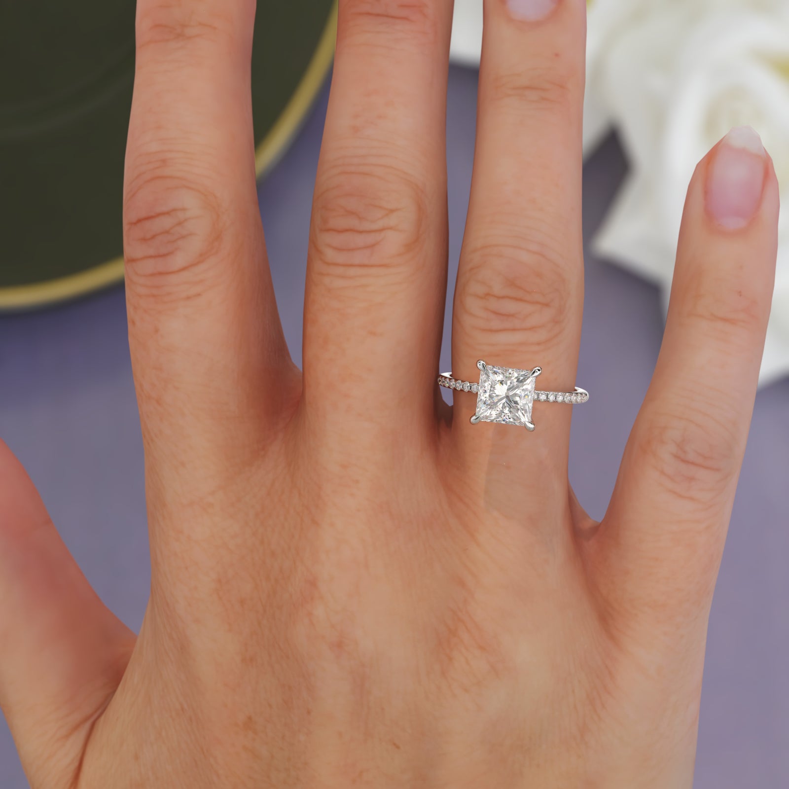 Paige Princess Cut Engagement Ring