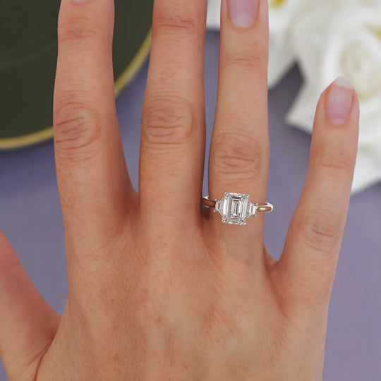 Camilla Emerald Cut Engagement Ring