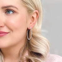 Diamond Hoop Earrings