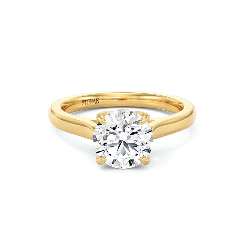 Tulip Round Brilliant Engagement Ring