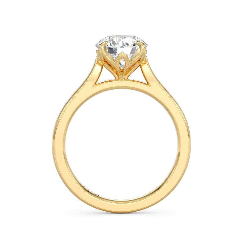 Tulip Round Brilliant Engagement Ring