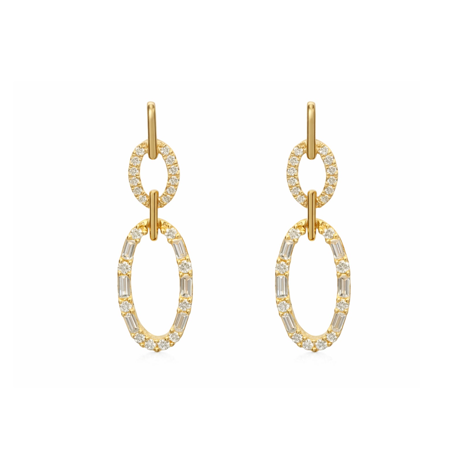 Oblong Drop Earrings