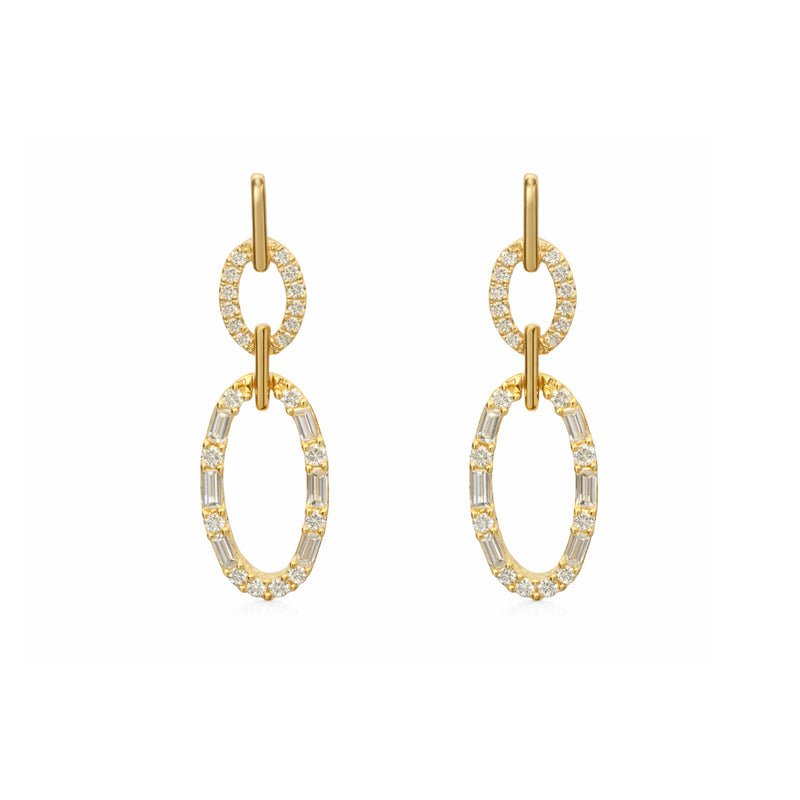 Oblong Drop Earrings