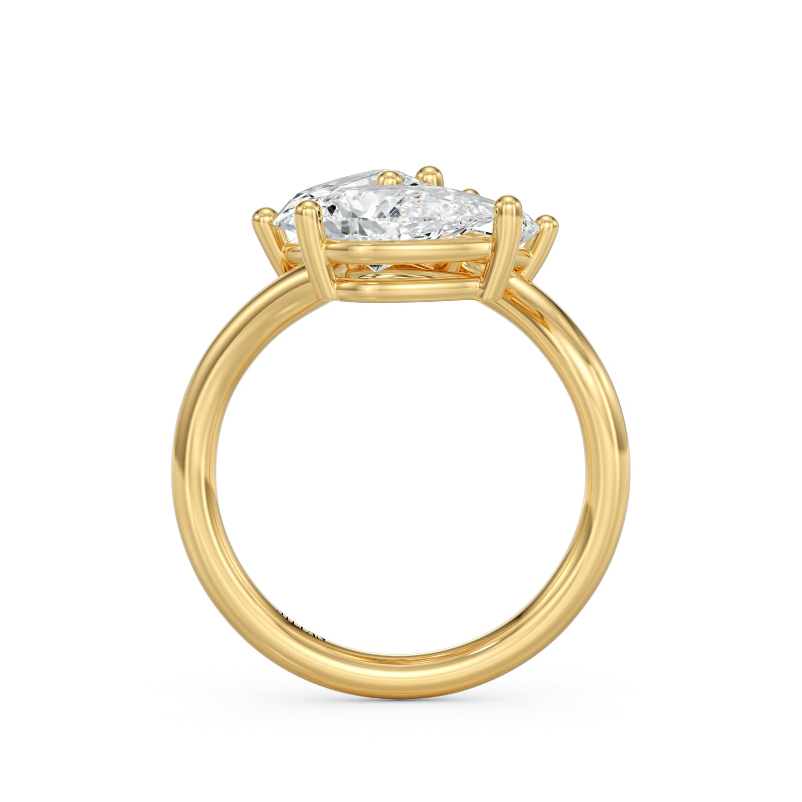 Cluster Trilogy Engagement Ring