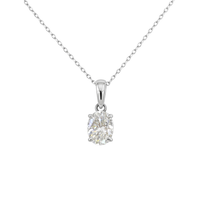 Oval Diamond Pendant