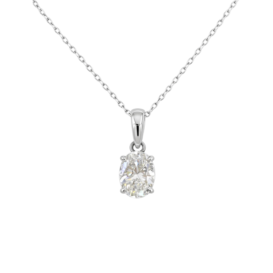Oval Diamond Pendant