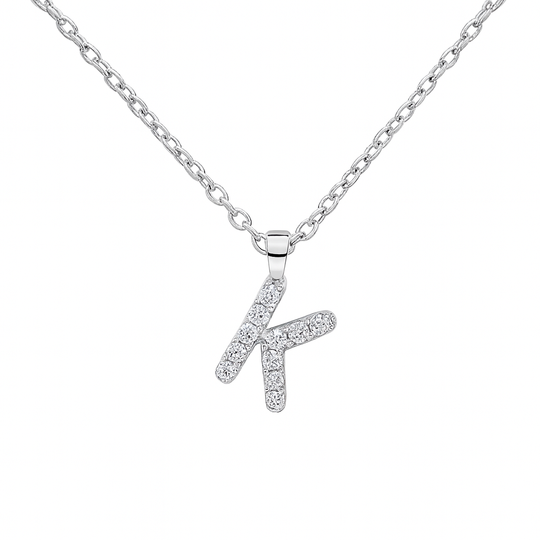 Diamond Initial Pendant