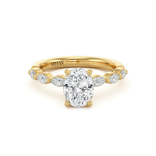 Vienna Oval Cut Engagement Ring