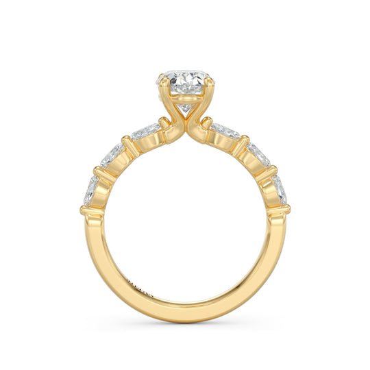 Vienna Oval Cut Engagement Ring