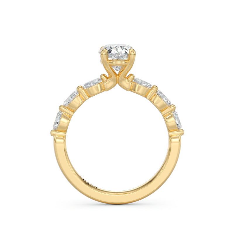 Vienna Oval Cut Engagement Ring