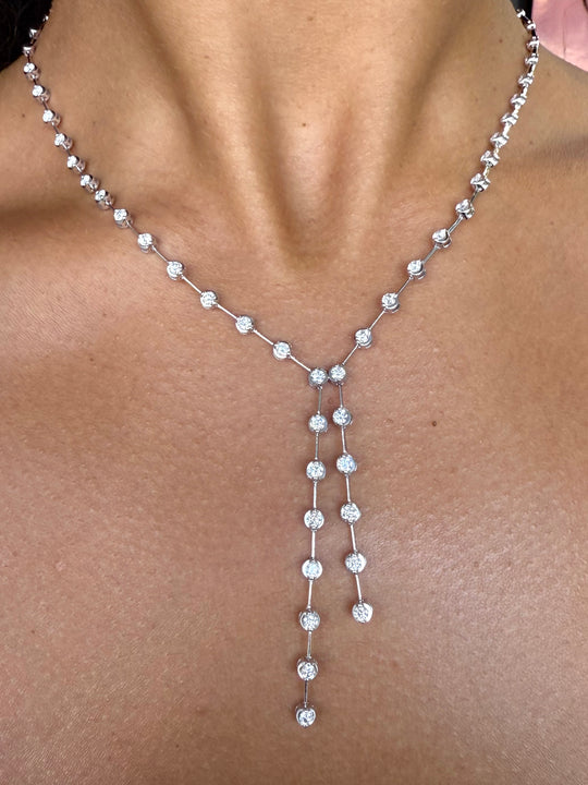 Illusion Set Bar Necklace
