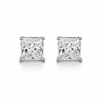 Princess Cut Diamond Stud Earrings
