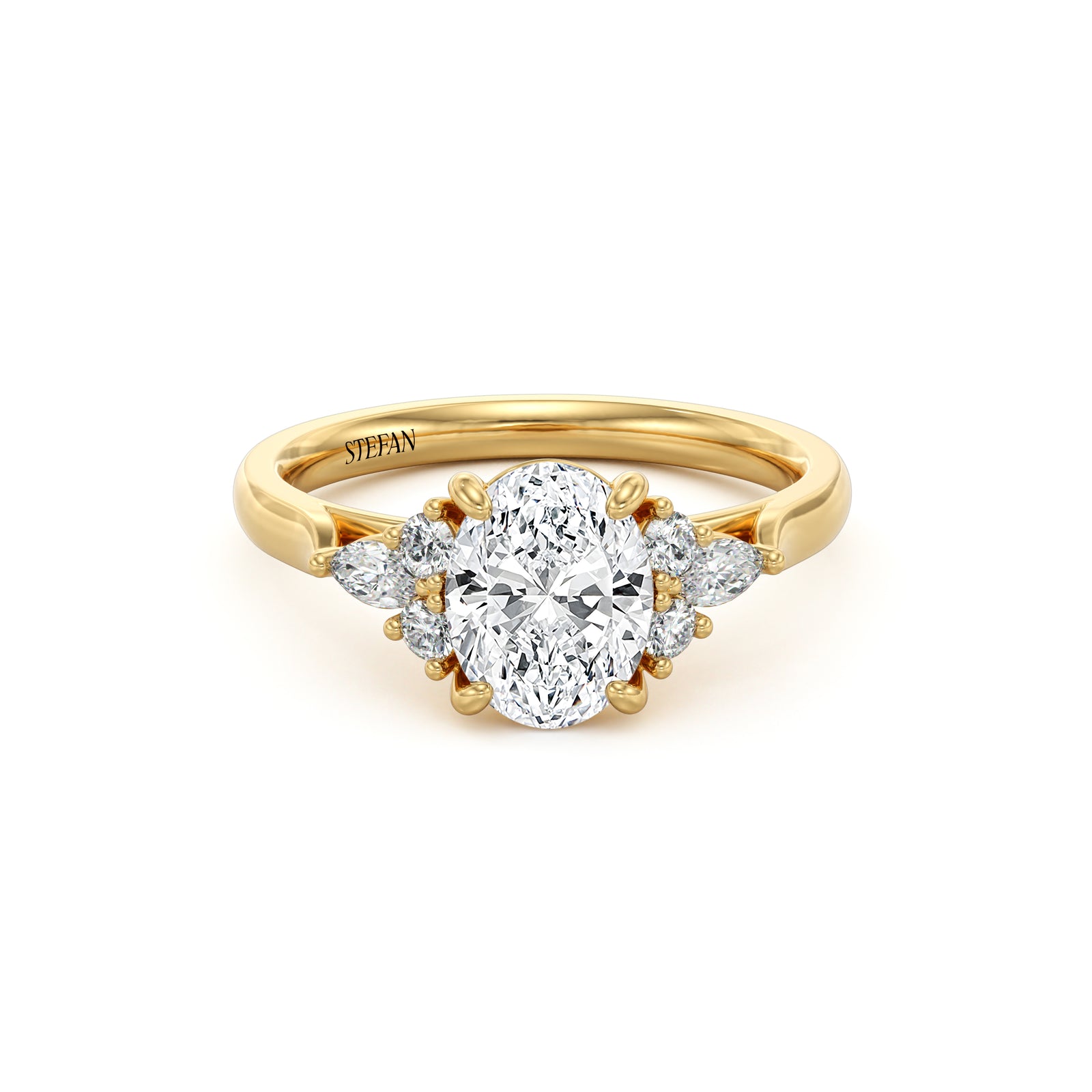 Alessa Oval Cut Engagement Ring