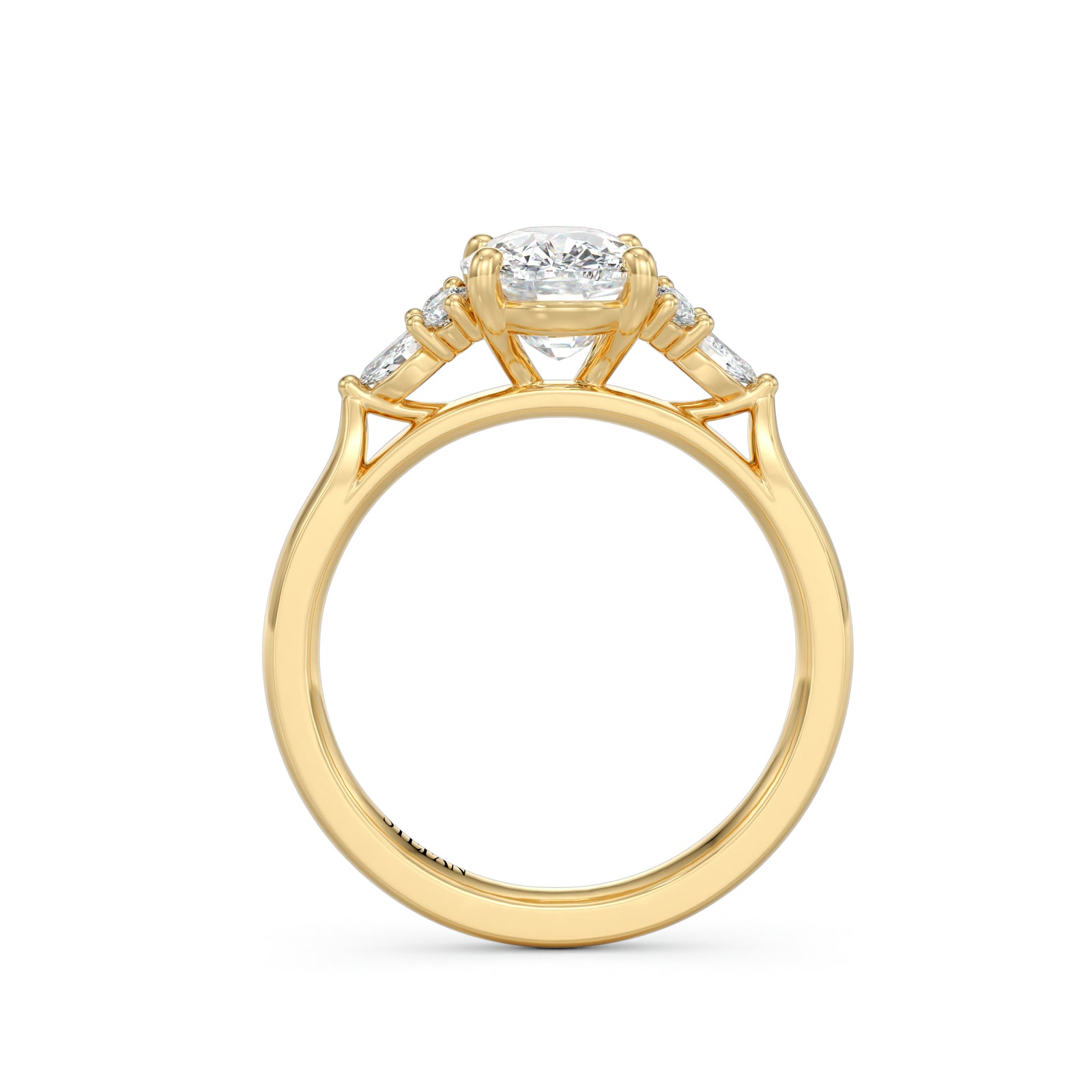 Alessa Oval Cut Engagement Ring
