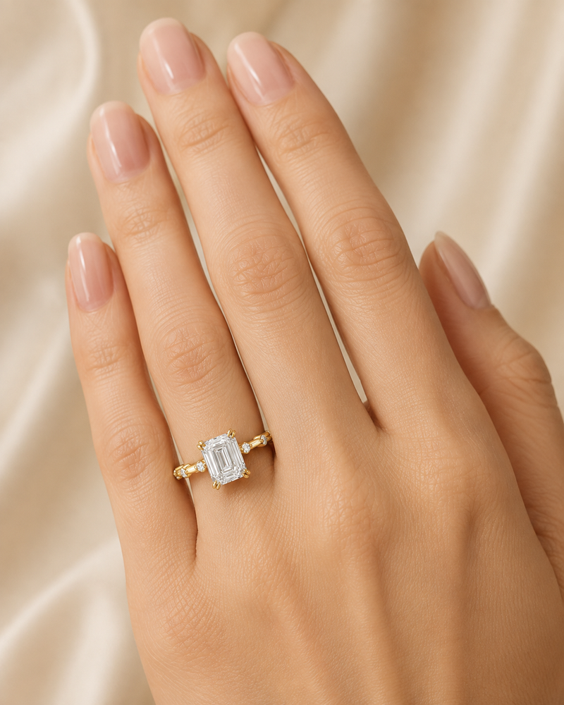 Armida Emerald Cut Engagement Ring
