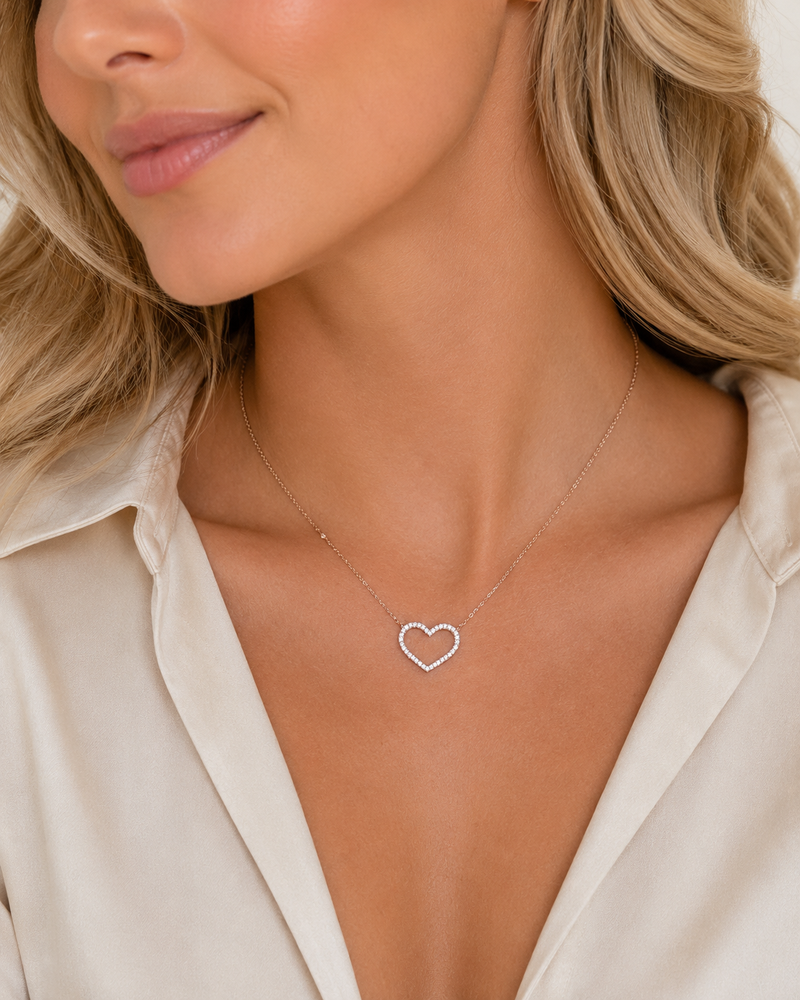 Heart Shaped Pendant and Chain