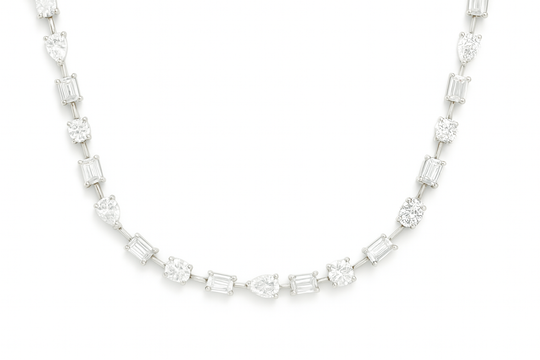 Mixed Shape Diamond Necklace