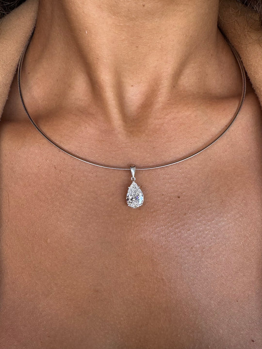 Rumi Pear Diamond Necklace