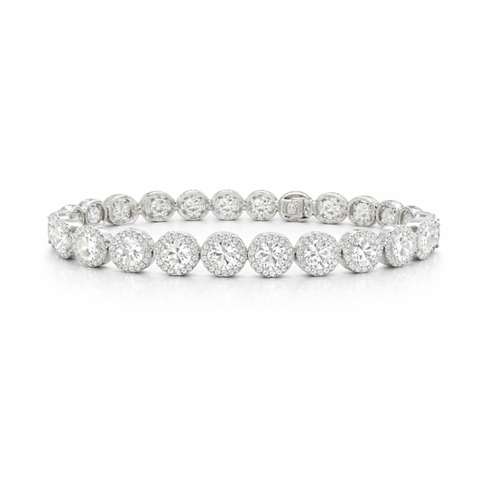 Diamond Halo Bracelet