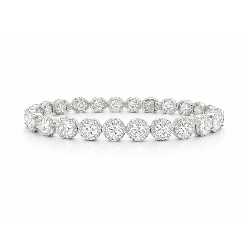 Diamond Halo Bracelet