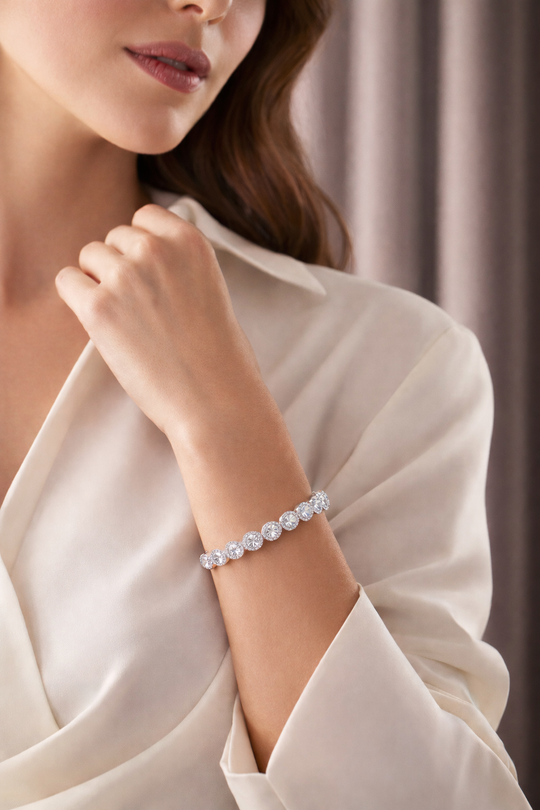 Diamond Halo Bracelet
