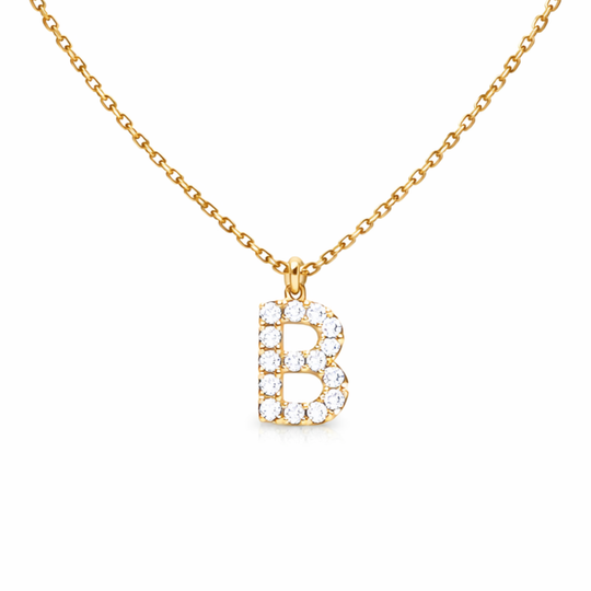 Diamond Initial Pendant