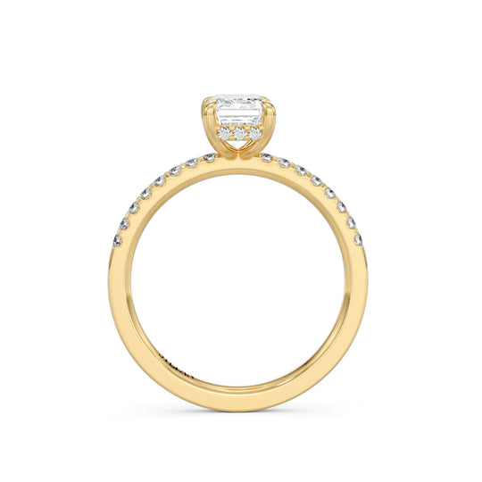 Bianca Emerald Cut Engagement Ring