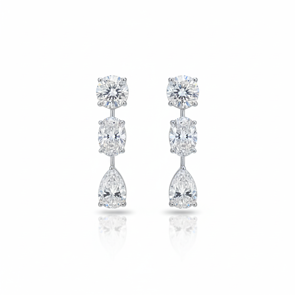 Trio Drop Earrings