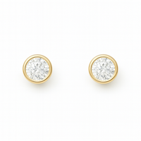 Bezel Set Diamond Studs