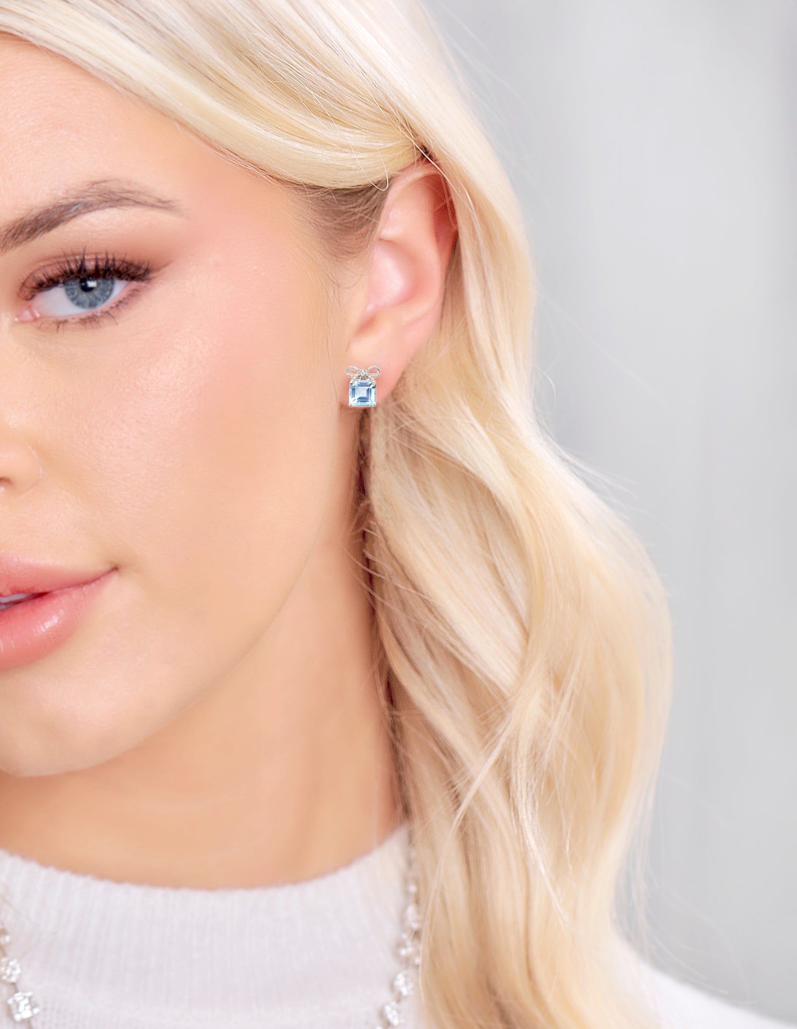 Blue Topaz Earrings