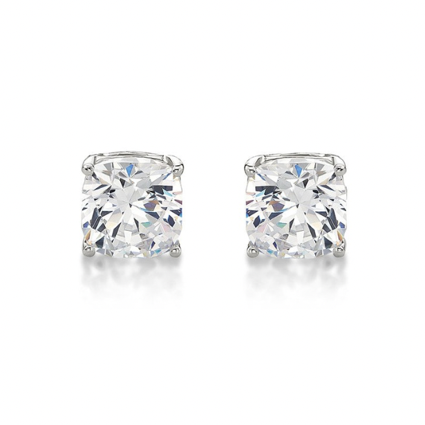 Cushion Cut Diamond Studs