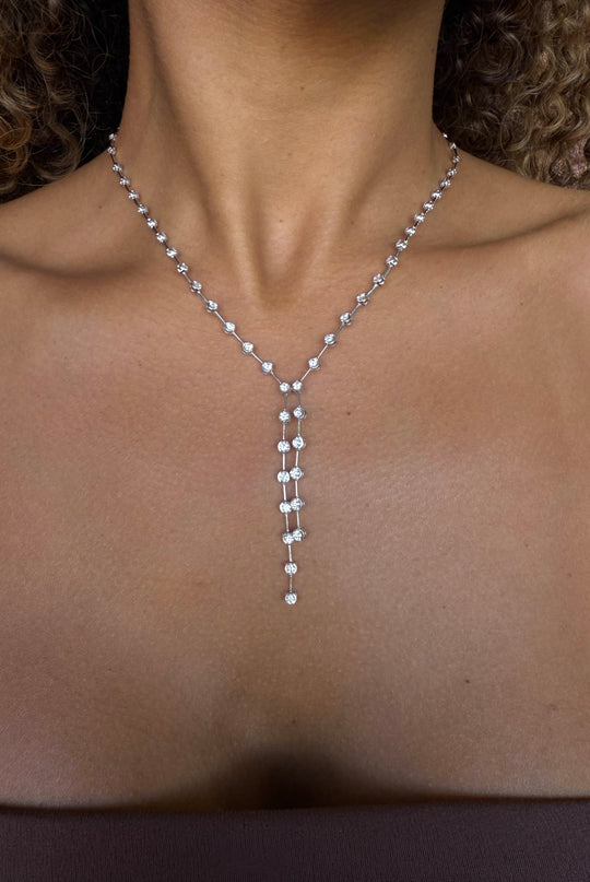 Illusion Set Bar Necklace