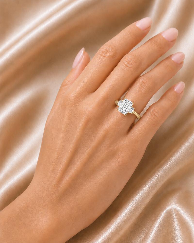 Camilla Emerald Cut Engagement Ring