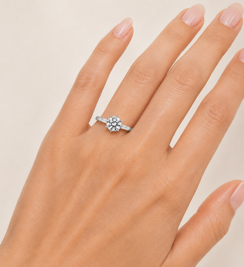Harper Round Brilliant Engagement Ring