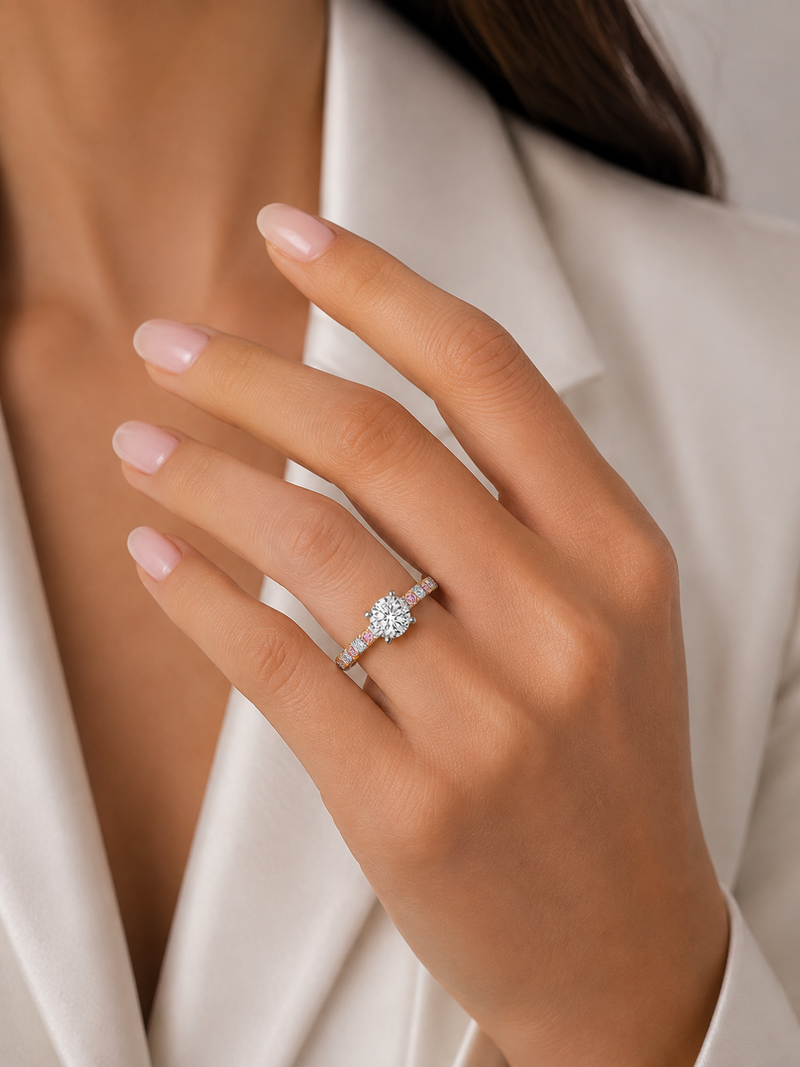 Drew Round Brilliant Engagement Ring